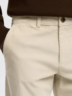 Selected miesten vakosamettihousut K STRAIGHT MILES CORD PANT NOS, Moonstruck