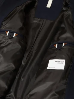 Selected Miesten Villakangastakki, FILIP WOOL JACKET Tummansininen