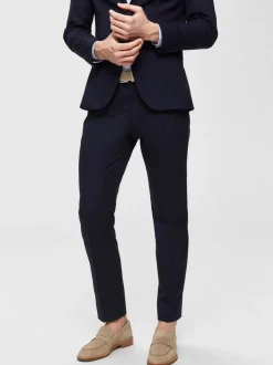 Selected Puvun Housut,One Logan Tummansininen