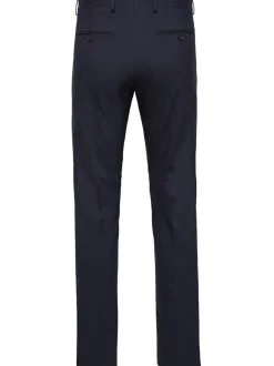 Selected Puvun Housut,One Logan Tummansininen