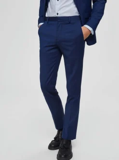 Selected puvunhousut, BILL BLUE SUIT TROUSER Indigo
