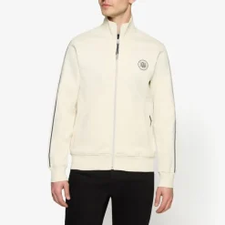 Signal miesten collegepaita Mattssi Zip Sweat Cardigan, luonnonvalkoinen