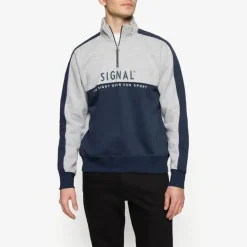 Signal miesten collegepaita MALCOLMSI HALFZIP, tummansininen
