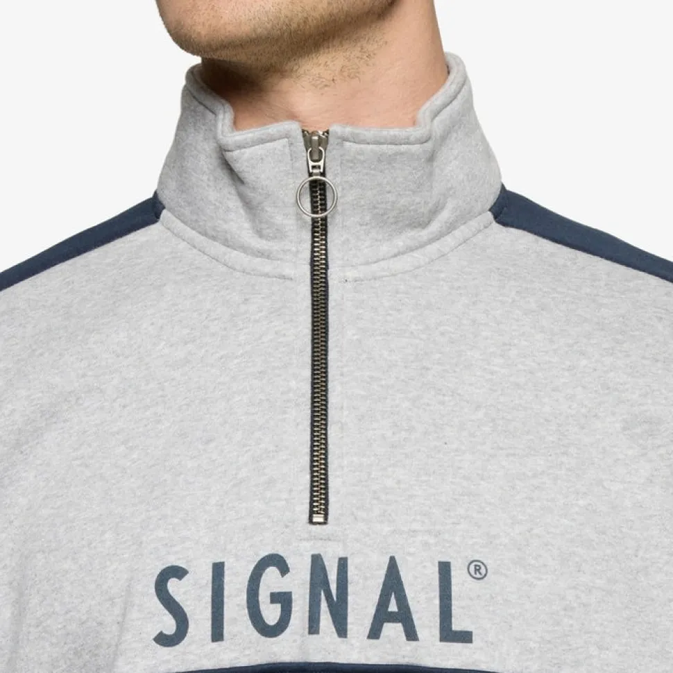 Signal miesten collegepaita MALCOLMSI HALFZIP, tummansininen
