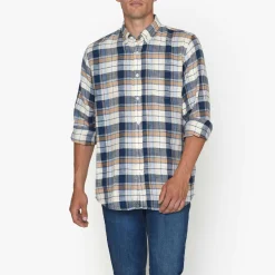 Signal Miesten Kauluspaita, GRIND CHECK Sininen Kuosi