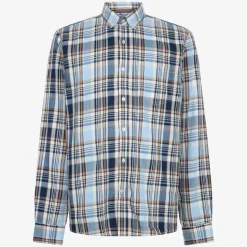 Signal miesten kauluspaita, PETER CHECK Oranssiruutu