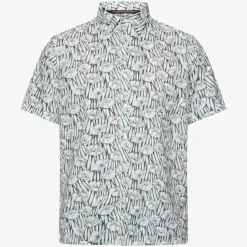 Signal miesten kauluspaita, HUBERT SI LIN STRAW Sininen Kuosi