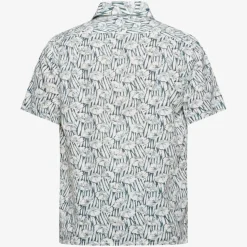 Signal miesten kauluspaita, HUBERT SI LIN STRAW Sininen Kuosi