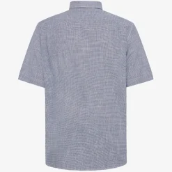 Signal miesten lyhythihainen kauluspaita, PITT STRUCTURE Sininen Kuosi