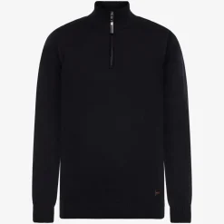 Signal Miesten Neulepusero, KLAUS HALF ZIP Tummansininen