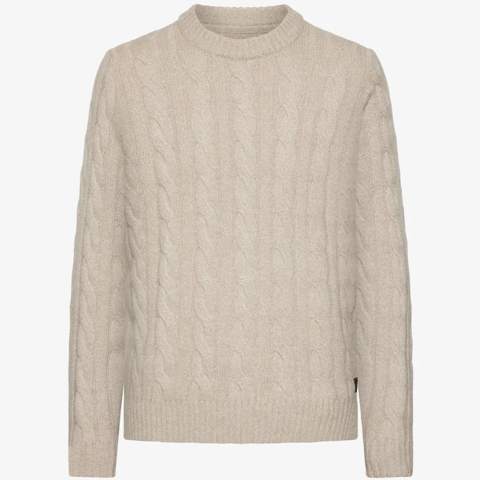 Signal Miesten Neulepusero, AMINSI CABLE Luonnonvalkoinen