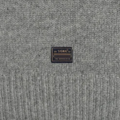 Signal miesten neulepusero KosmusSI wool crewneck, vaaleanharmaa