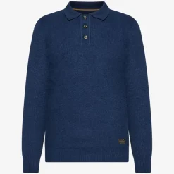 Signal miesten neulepusero Klassi Structure Polo, tummansininen