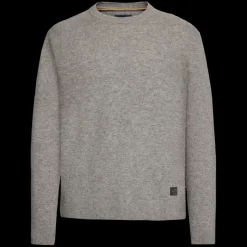 Signal miesten neulepusero RICCOSI KNIT, vaaleanharmaa