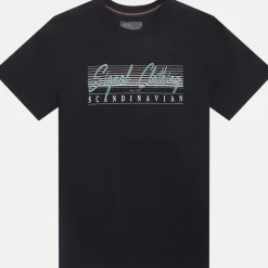 Signal Miesten T-Paita, K LIMASI FRONT PRINT TEE Musta