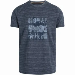 Signal Miesten T-Paita, K ULRIC SHADOW STRIPE Tummansininen