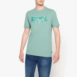 Signal miesten t-paita, OWEN PRINT TEE Vihreä