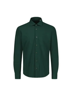 Sinnuu miesten kauluspaita Technical Shirt Made in Europe, tummanvihreä