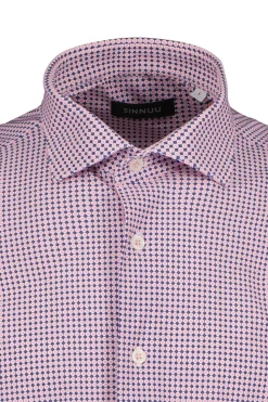 Sinnuu Miesten Kauluspaita, Performance Shirt SS TRA08-03 Kuosi, Punainen