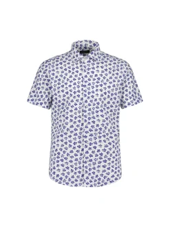 Sinnuu Miesten Kauluspaita, Performance Shirt SS, Sininen Kuosi