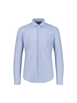 Sinnuu Miesten Kauluspaita, Technical Performance Shirt LS, Sininen Kuosi