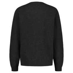 Sinnuu Miesten Neule CREW FINE MERINO WOOL MADE IN ITALY Tummanharmaa