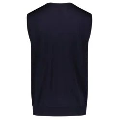 Sinnuu Miesten Neuleliivi Merino Vest V-Neck Tummansininen