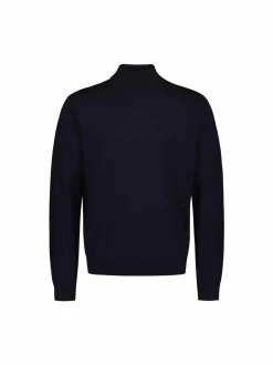 Sinnuu Miesten Neulepoolo MERINO ROLL NECK, MADE IN ITALY Tummansininen