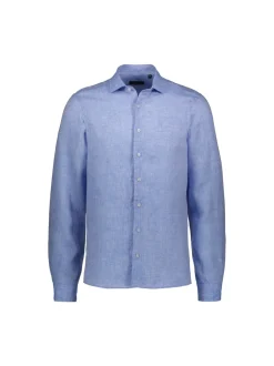 Sinnuu Miesten Pellavapaita Sinnuu 100% Linen Shirt Keskisininen