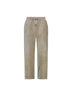 Sinnuu naisten housut Cia Velvet Pants, vaalea beige