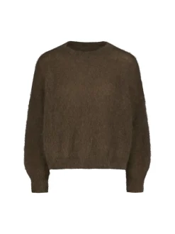 Sinnuu Naisten Neule, Darla Mohairneule Tummanruskea