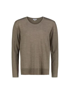 Sinnuu naisten neulepusero Laura merinoneule, vaalea beige