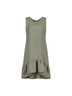 Sinnuu Naisten Pellavamekko, Sinnuu Camilla SL Mekko Khaki