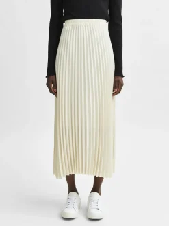 SLFALEXIS MW MIDI SKIRT B NOOS Birch