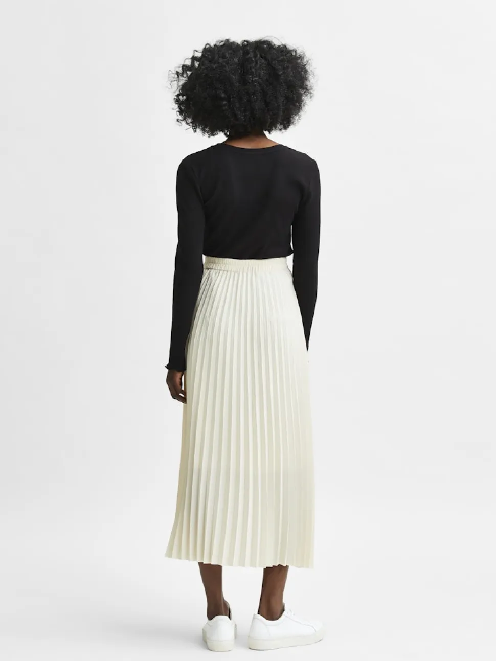 SLFALEXIS MW MIDI SKIRT B NOOS Birch
