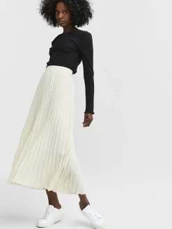 SLFALEXIS MW MIDI SKIRT B NOOS Birch