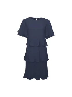 S.T.I naisten mekko, CALICO DRESS 100CM Tummansininen