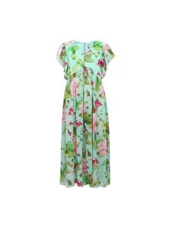 S.T.I Naisten Mekko CHARLIZE DRESS Vihreä Kuosi