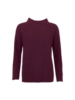 S.T.I naisten neule OENNA KNIT 68CM, viininpunainen