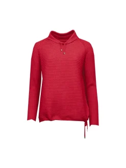 S.T.I naisten neulepusero MELISSA KNIT 64CM, punainen