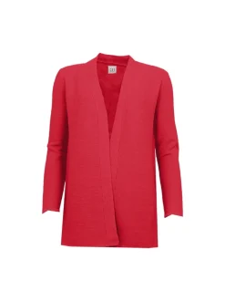S.T.I Naisten Neuletakki MISA CARDIGAN 76CM Punainen