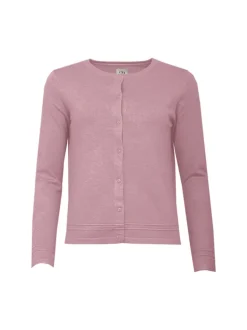 S.T.I Naisten Neuletakki, MIRAME CARDIGAN Vaaleanpunainen