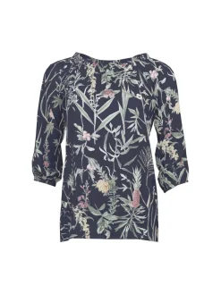 S.T.I naisten pusero, KALLIE BLOUSE 66CM Sininen Kuosi