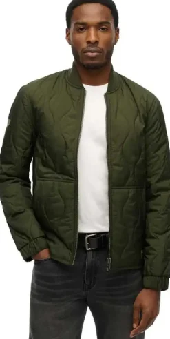 Superdry miesten takki, SURPLUS QUILTED LINER JACKET Armeijanvihreä