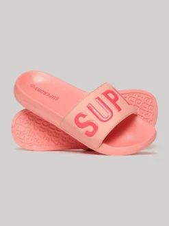 Superdry naisten sandaalit, Core Pool Slide Koralli