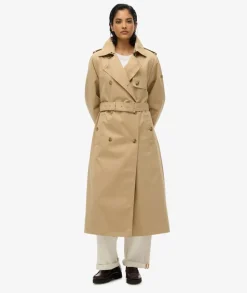 Superdry naisten trenssi Classic Trench Jacket, beige