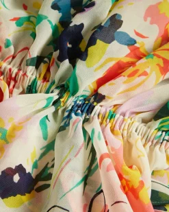 Ted Baker Naisten Maksimekko KIYRIE DRESS Valkopohjainen Kuosi