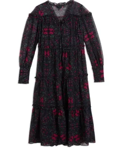 Ted Baker, Naisten Mekko, ELLYAH DRESS Musta Kuosi