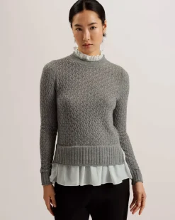 Ted Baker Naisten Neule, HOLINA Vaaleanharmaa