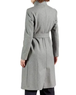Ted Baker Naisten Villakangastakki, Rose Midi Wool Wrap Coat Vaaleanharmaa